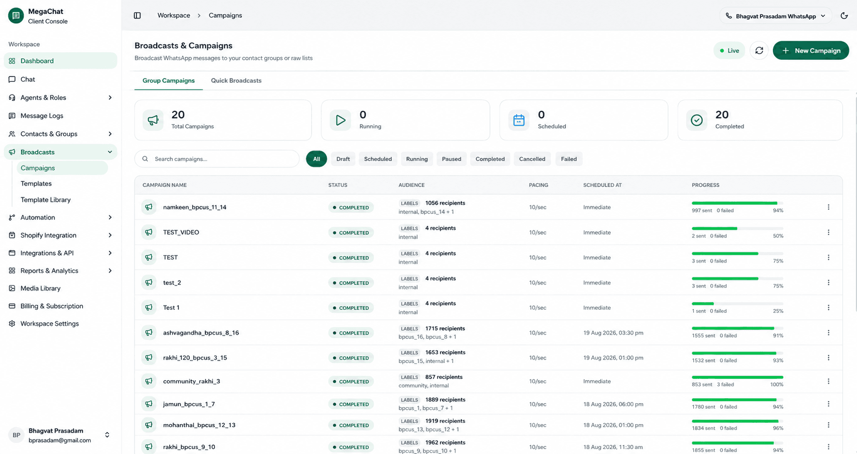 Dashboard Sidebar